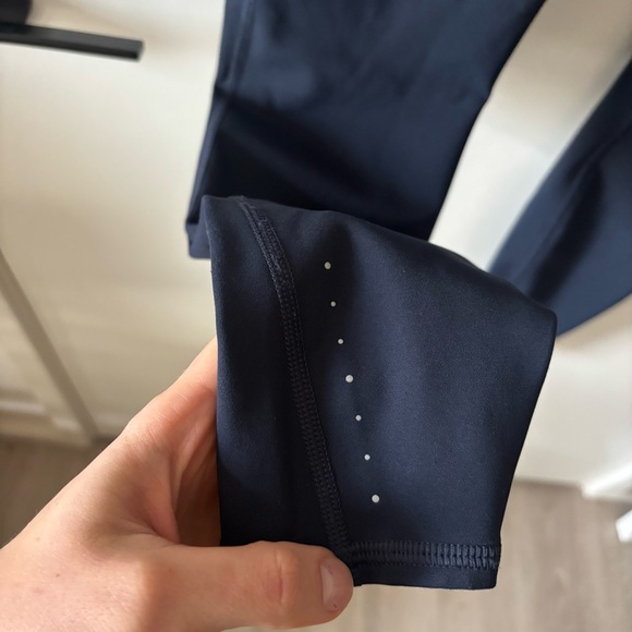 Athleta Rainier High-Rise Lined Leggings Navy Small Tall Cold Weather - Picture 7 of 11